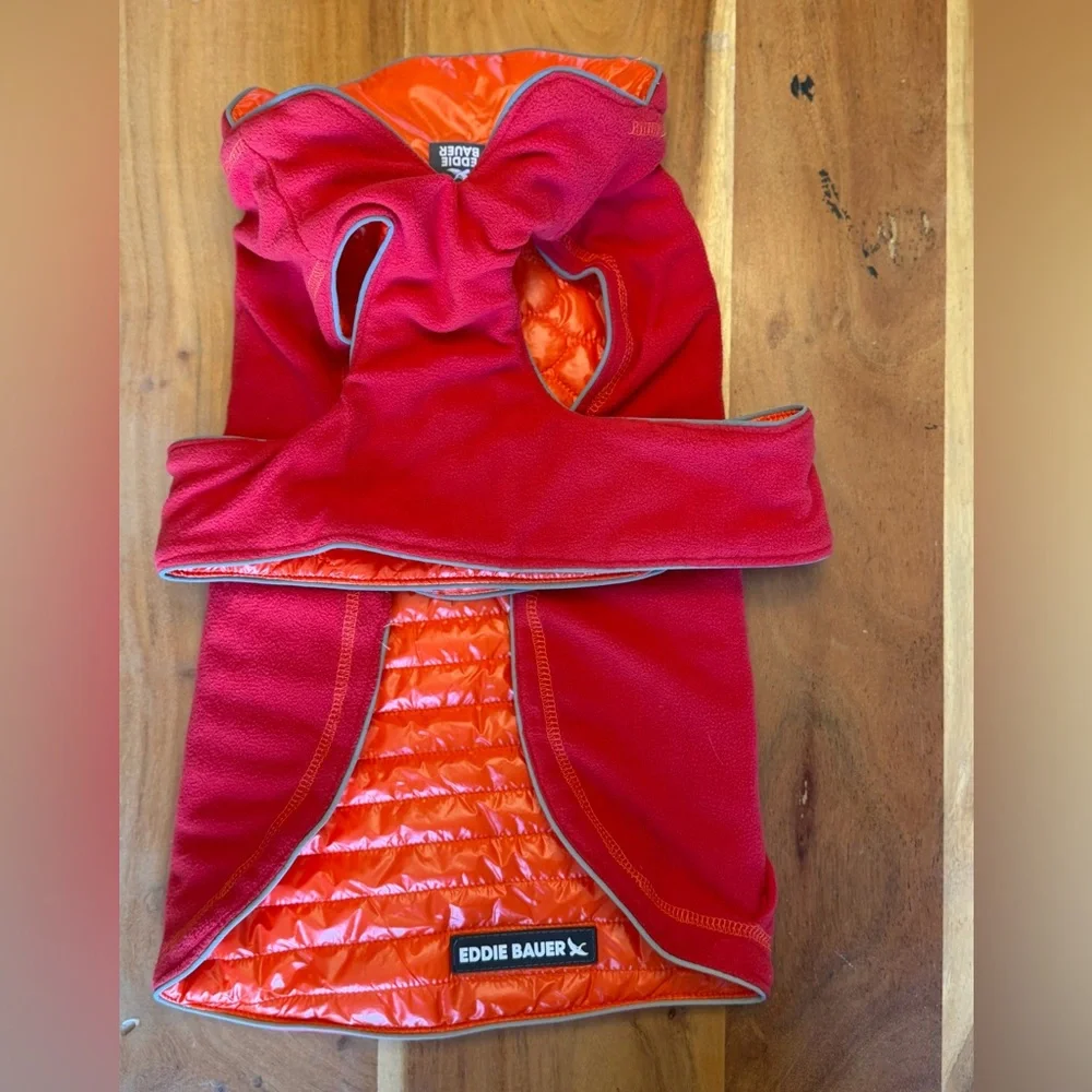 Eddie Bauer Reversible Quilted Dog Puffer‎ - Large, NWOT’s